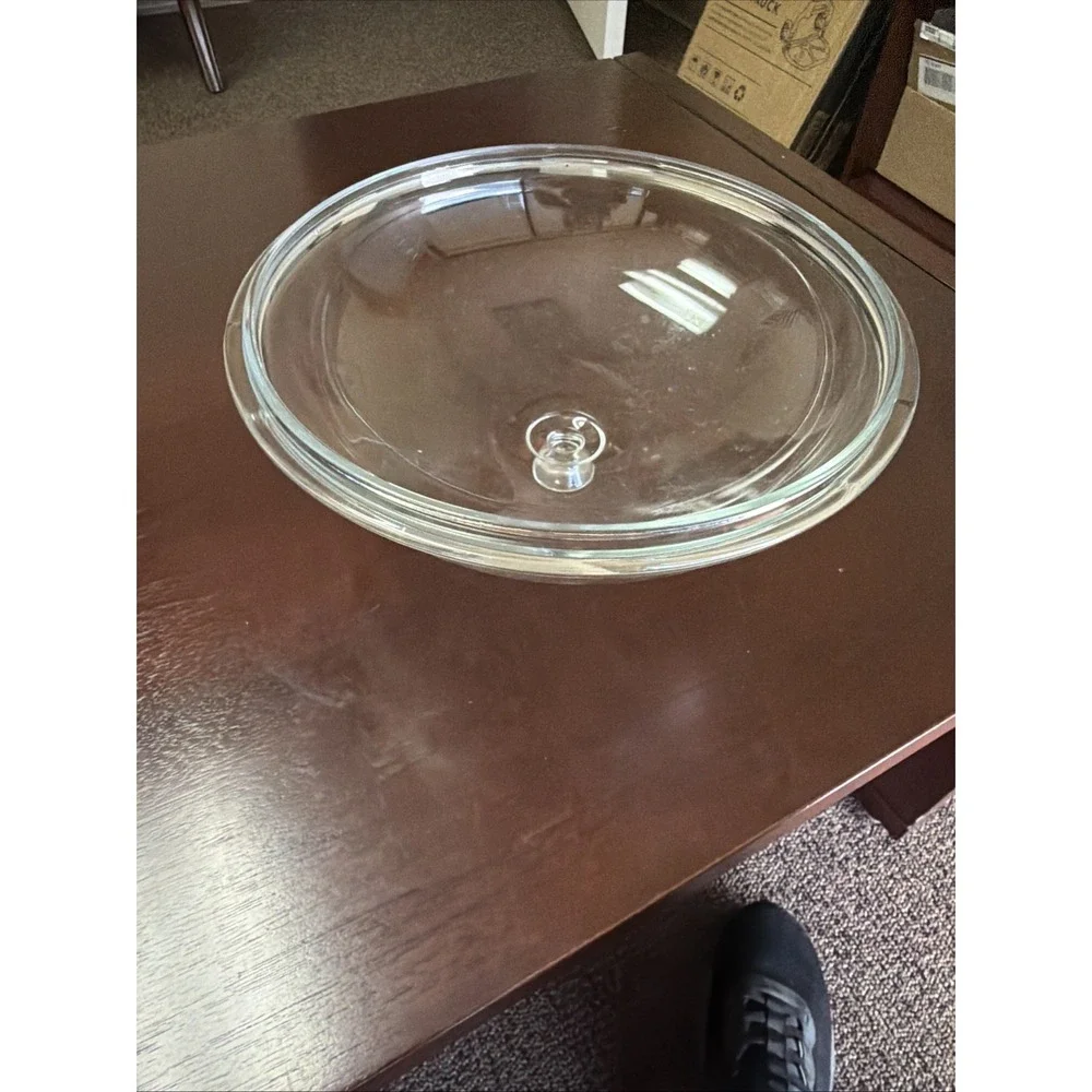Clear Round Casserole Replacement Lid Domed 3